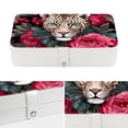 thumbnail image 4 of Rose Leopard Portable PU Leather Necklace Organizer with Removable Compartment and Jewelry Boxes - Necklace Holder/Jewelry Box, 4 of 6