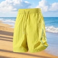 thumbnail image 7 of Karymi Jeans for Women Solid Striped Side Detail Athletic Shorts, Elastic Drawstring High Waist Casual Bermuda Shorts, Quick Dry Shorts with Pockets Women's Clothing, 7 of 7