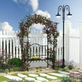 thumbnail image 5 of Metal Trellis Arch And Bench - Garden Decor, 484 Lbs. Weight Capacity With Capacity, Outdoor Beauty, 5 of 6