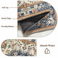 thumbnail image 2 of Boho Southwestern Bathroom Rug Washable 2x3 Entryway Rug Non Slip Heritage Antique Country Blue Front Door Mat Low Pile Indoor Doormat Throw Floor Carpet for Kitchen Bedroom Entrance, 2 of 8