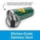 thumbnail image 2 of Vaso Térmico de Acero Inoxidable Camco 590 ml con Doble Pared Aislante, 2 of 8