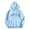 Z145Light Blue, variant on Landzoo Women Winter Warm Fashion Long Sleeve Loose Solid Color Hooded Zipper Pocket Sweatshirt Coat Cozy Breathable Women's Dailywear