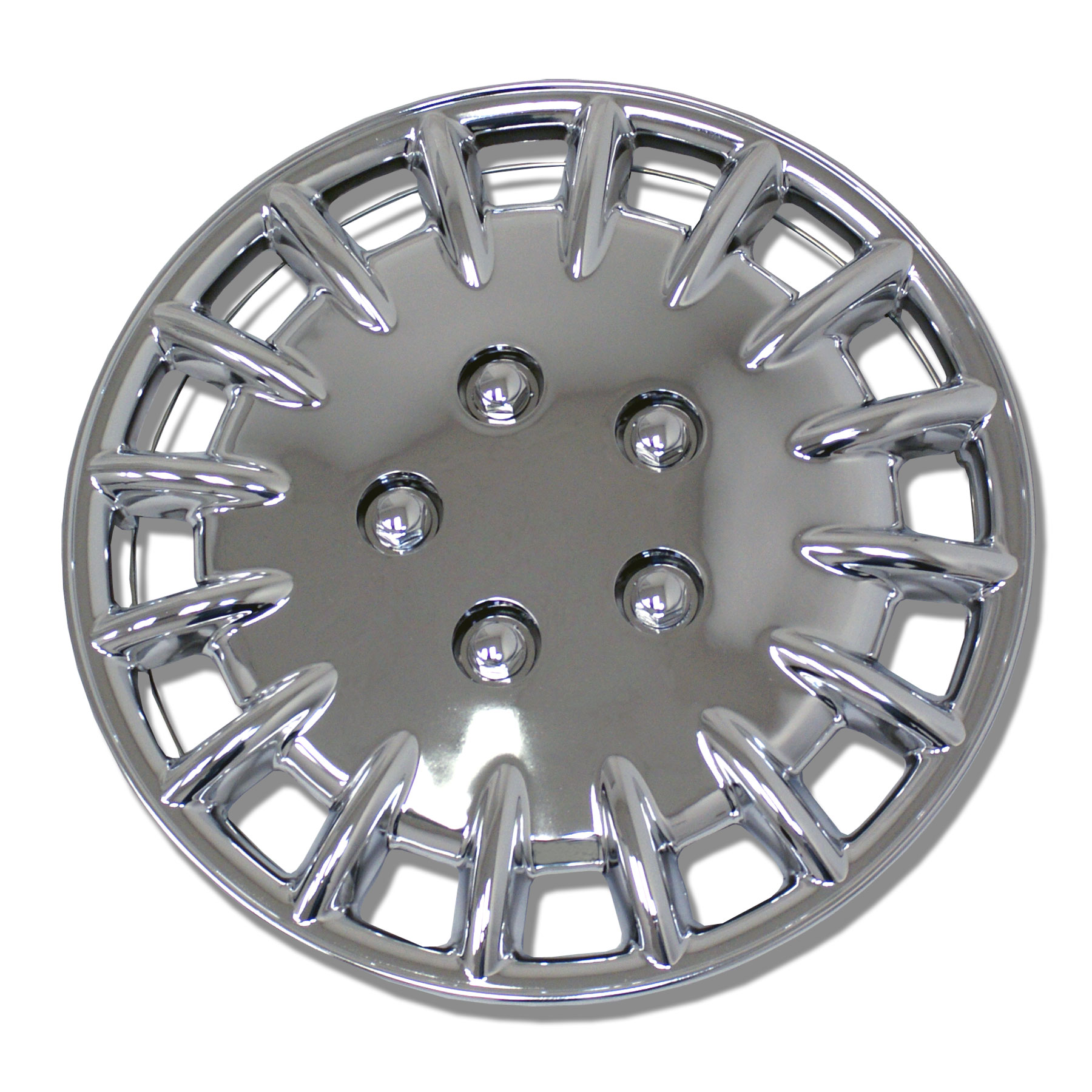 TuningPros WSC023C15 Set of 4 Chrome Finish Hubcaps 15" Hub Caps