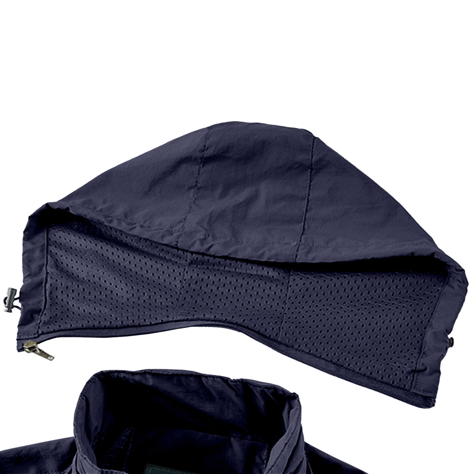 Zpanxa Work Jacket with Detachable Hood Utility Pockets Durable