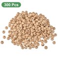 thumbnail image 3 of 300Pack 8mm Natural Wood Spacer Beads, 3mm Large Hole Unfinished Round Wooden Beads, 3 of 6