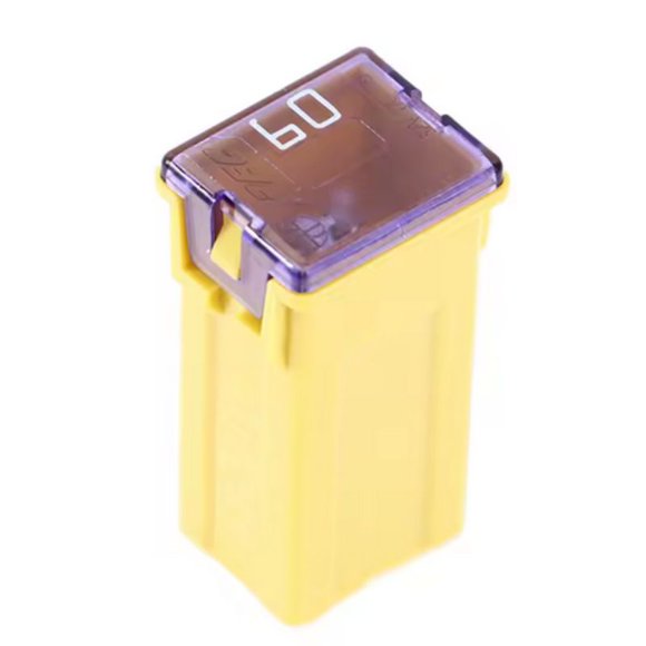 FJA-60A-32-5 - FUSE AUTO SB JCASE 60A 32V YEL SQUARE REGULAR SIZE (5 pcs/pkg)