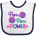 thumbnail image 3 of Inktastic Pom Pom Power Cheerleader Boys or Girls Baby Bib, 3 of 4
