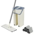 thumbnail image 3 of Deals of the Week Mop And Bucket Set 360° Floor Mop And Bucket with 10 Replacement Machine Washable Microfiber Mop Pads Flat Microfiber Mop Home Floor Tiles Cleaning Wet Dry Cleaning Buckets, 3 of 4