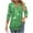 Green, variant on Fashion Fall Saving Women's T Shirts Tops Trendy Casual Women's 3/4 Length Sleeve Tops Women's Blouses My Order