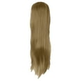 thumbnail image 4 of Eandarui Womens Long Straight Cosplay Costume Wig Fashion Party Wig Synthetic Long Black Wigs Blonde One Size, 4 of 6