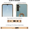 thumbnail image 2 of Compatible with Samsung Galaxy A14 5G Case, Galaxy A14 Case with 360 ° Rotatable Ring Holder Kickstand Car Mount Supported Electroplated Shockproof Phone Case for Samsung Galaxy A14 5G-Grey, 2 of 15
