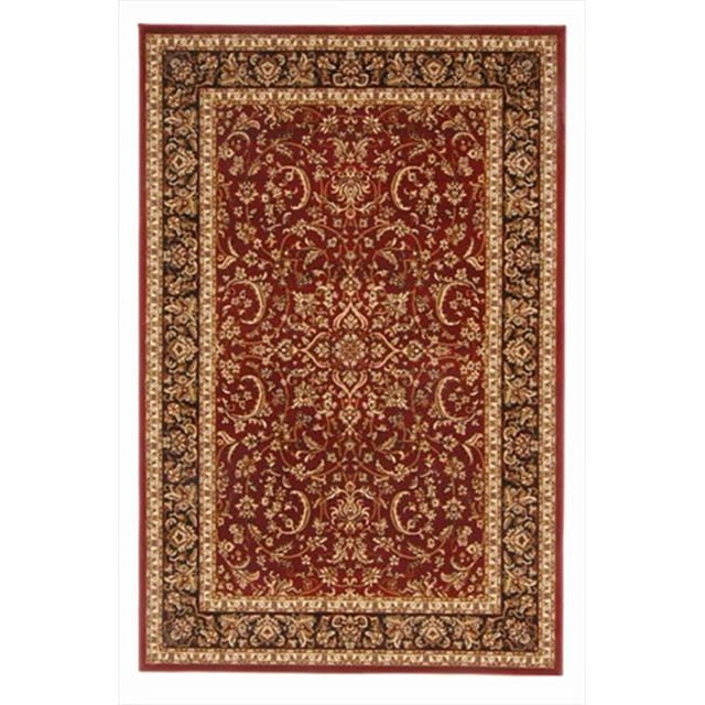 Radici 1318-1531-BURGUNDY Noble Rectangular Burgundy Traditional Italy Area Rug- 5 ft. 5 in. W x 8 ft. 3 in. H