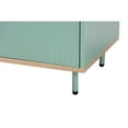 thumbnail image 6 of Baxton Studio Tavita Two-Tone Mint Green and Oak Brown Wood 1-Drawer End Table, 6 of 11