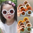 thumbnail image 2 of Graflsoa Charming Floral Design Kids Sunglasses with Pastel Frames for Sun Protection and Style, 2 of 3