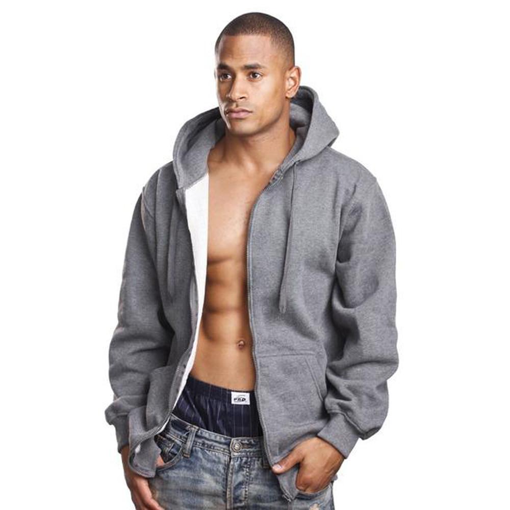 Pro Club Heavyweight Full Zip Fleece Hoodie - Solid Colors, Sizes M To 2XL
