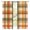 Orange, Sage, Cream, variant on Orange Checked Fall Sheer Curtains 63 Inches Long, Thanksgiving Buffalo Plaid Light Filtering Window Curtains for Living Room/Bedroom, Rod Pocket Voile Sheer Curtain Drapes, 52"W x 63"L, 2 Panels