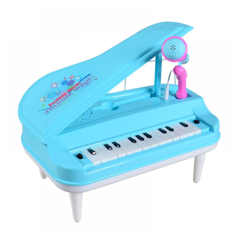 Kids Piano Toy 23Keys Electronic Keyboard with Microphone Musical Instrument 