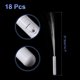 thumbnail image 2 of Varita de fibra óptica Uxcell de 15" de longitud, palo de luz LED blanca con 3 modos de luz, varita luminosa para fiestas de boda, 18 piezas, 2 of 7