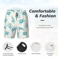 thumbnail image 5 of Balery Turtle Mens Swim Trunks Swim Shorts for Men Quick Dry Inseam Beach Shorts with Compression Liner Pocket-Medium, 5 of 9