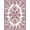 Pink Purple, Pattern 4, variant on ODIKA Bouquet Ornate Damask Border Botanical Trailing Pink Vintage Refined Structured for Entryway, Kitchen, Mudroom, Stain Resistant Flatwoven