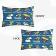 thumbnail image 4 of Fotbe Dinosaur on the Beach Vacation Pillow Cases - Envelope Closure - Luxury, Extra Soft, Cooling Pillow Covers - Wrinkle, Fade, Stain Resistant-16"x24", 4 of 9