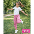 thumbnail image 3 of Real Love Girls' Sweatpants - 4 Pack Active Basic Fleece Cargo Jogpants, Joggers or Flares (5-16), 3 of 7