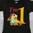 thumbnail image 4 of Inktastic Gold and Red Baby Dragon First Birthday Boys or Girls Baby Bodysuit, 4 of 5