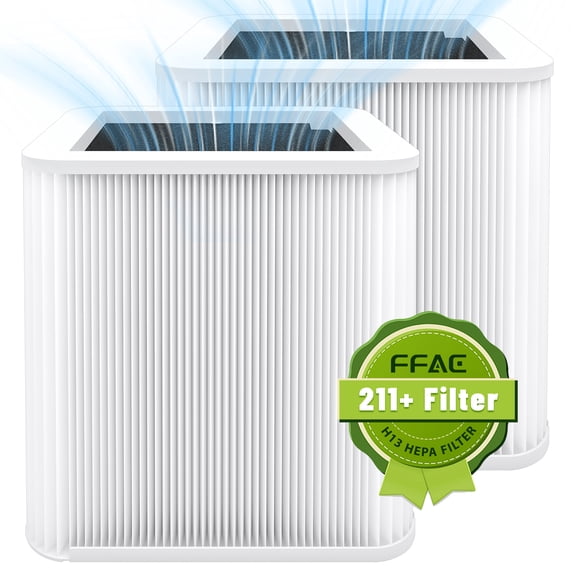 FFAC 211  Filter Replacement Compatible with 211  Air Purifier, 2-in-1 H13 HEPA Filter and Activated Carbon Filters,2 Pack