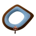 thumbnail image 5 of Usloyux Under $5 Cartoon Toilet Seat Cover, Thickened Soft Lid with Handle, Washable Knitted Ring for Round Elongated Seats, Full Surround Design, Easy Install, 5 of 9
