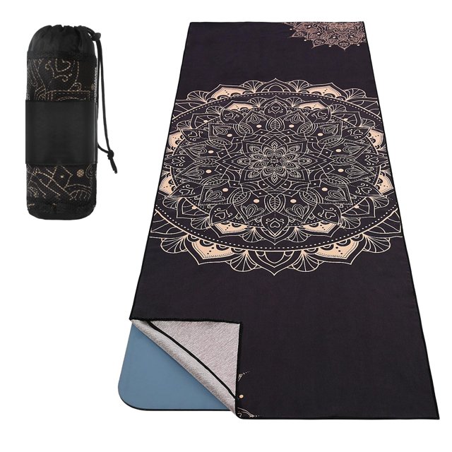Toalla de Yoga MoKo Antideslizante de Secado Rápido 189x70 cm con Bolsillo