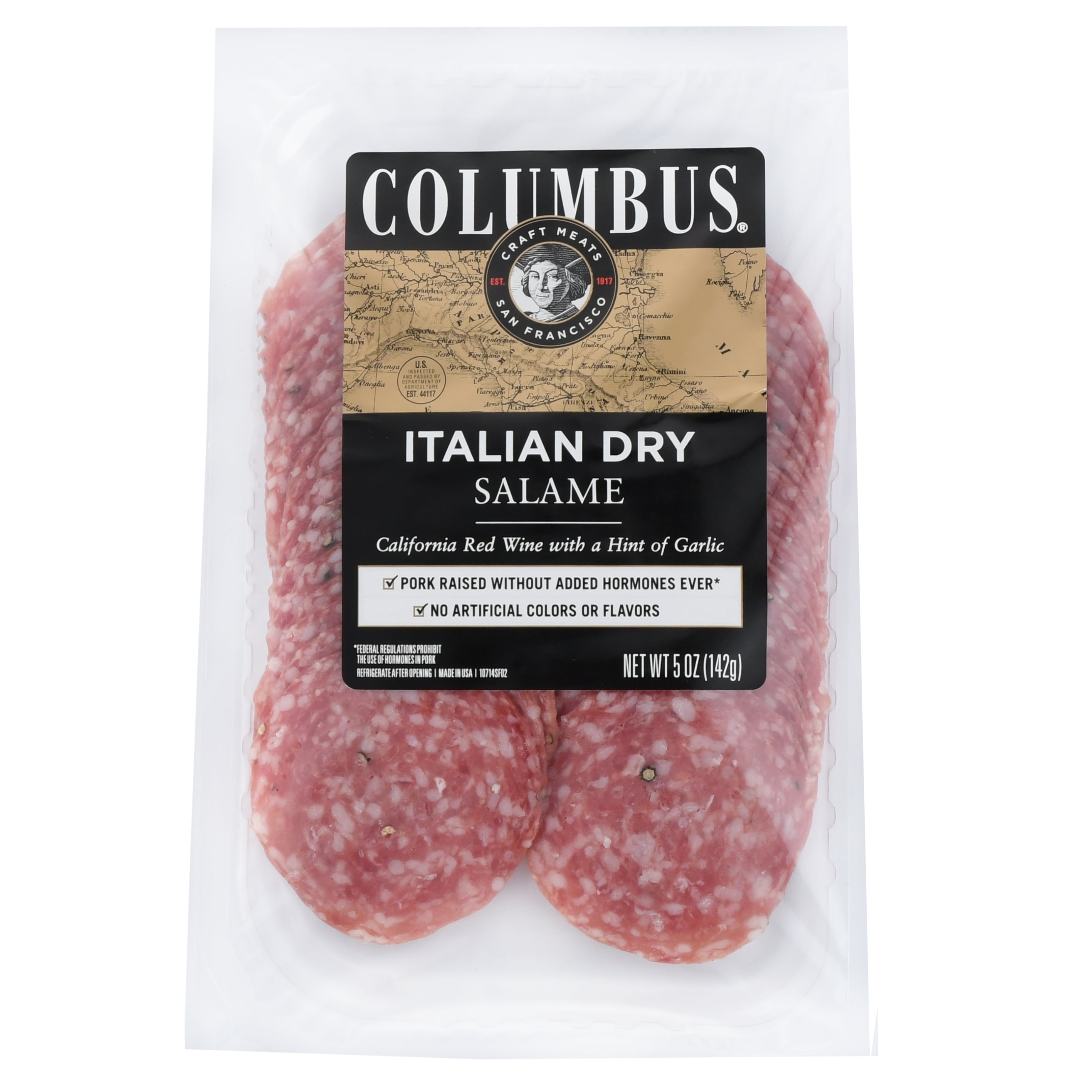 COLUMBUS Sliced Italian Dry Salame, 5 oz