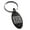 Black, variant on Stainless Steel Letter B Initial Floral Box Monogram Engraved Small Oval Charm Keychain Keyring
