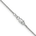 thumbnail image 3 of Primal Gold 14K White Gold 1.4mm Diamond Cut Round Open Link Cable Chain, 3 of 4