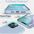 thumbnail image 3 of Compatible with iPhone 13 Pro Case, Liquid Silicone Full Body Protective Case with [Anti-Scratch] [Soft Microfiber Lining] [Camera Protective Case] for iPhone 13 Pro 6.1 inch, Light Blue, 3 of 14