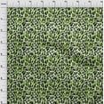 thumbnail image 3 of oneOone Viscose Chiffon Lime Green Fabric Giraffe Animal Skin Sewing Material Print Fabric By The Yard 42 Inch Wide, 3 of 4