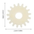 thumbnail image 2 of BEADCEST 6Pcs Egg Incubator Gears Durable Beige Replacement for Automatic Egg Turning and Poultry Hatching, 2 of 8