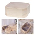 thumbnail image 4 of Unfinished Wooden Box, Premium Sturdy Storage Boxes with Lid, Wooden , 19.5x19.5x8cm, 4 of 8