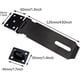 thumbnail image 2 of Padlock Hasp 6 Inch Door Latch, Padlock Hasp Exterior Door Lock with Screws, Stainless Steel Door Latch for Door, Drawer, Closet (Black), 2 of 5