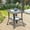 Gray, variant on Vcatnet Outdoor Side Table with Tempered Glass Top,Wicker End Table,Gray