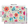 thumbnail image 6 of Pioneer Flower Floral Print Pattern Summer Placemats Table Placemats Set Of 4-Linen Kitchen Washable Placemats Table Mats 12x18 Inch Non-Slip Heat Resistant, 6 of 6