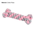 thumbnail image 7 of Walbest Dogs Molar Bone Chewing Toy Hand Woven Teeth Cleaning Cotton Rope for Small Dogs Puppy, 7 of 7