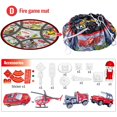 thumbnail image 4 of Floor Storage Game Blanket Set with 3 PCS Die-Cast Cars and 1 PC Die-Cast Plane - Fire Department, 4 of 4