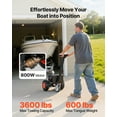 thumbnail image 2 of VEVOR Electric Trailer Dolly, 3600 lbs Max Trailer Weight 600 lbs Max Tongue Weight, DC 24V 800W Motorized Trailer Dolly with 2 & 1-7/8 Inch Hitch Balls for RV Campers, Cargo & Utility, Boat Trailers, 2 of 9
