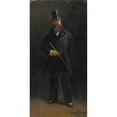 thumbnail image 2 of Jean Béraud 14x24 Black Ornate Framed Double Matted Museum Art Print Titled: The Gentleman (1873), 2 of 5