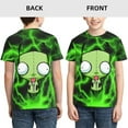 thumbnail image 3 of Alien Invader Zim Youth Unisex T-Shirt Crewneck Short Sleeve Double-Sided Print Tee Shirts Top For Boys Girls Kid Teen Large, 3 of 6