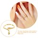 thumbnail image 3 of unbranded Anillo Abierto De Cobre Para Mujer Con Chino De Dragón Y Ajustable Color Dorado, 3 of 8