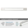 thumbnail image 4 of Amerock Medora 12 inch (305mm) Center-to-Center Rectangle Polished Nickel Appliance Pull Backplate, 4 of 6