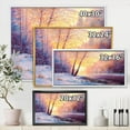 thumbnail image 4 of Designart Winter Scenery With Bridge Of Meandering River II FLOAT FRAME WALL ART, 4 of 4