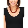 thumbnail image 2 of Time and Tru Brown Beaded Statement Necklace, 1 Piece, 2 of 4