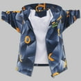 thumbnail image 2 of CYRBOKO Jackets for Boys, Full-Zip Cotton Lightweight Hooded Fall Clothing Navy Size 9-10 T, 2 of 3